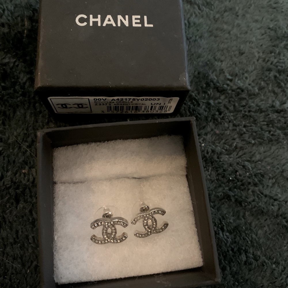 Chanel CC earrings never worn!